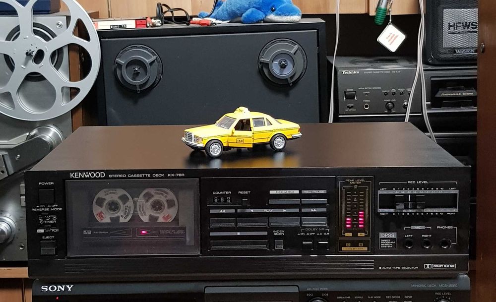 Casetofon Deck Stereo Vintage KENWOOD KX76R BLACK (made in Japan)