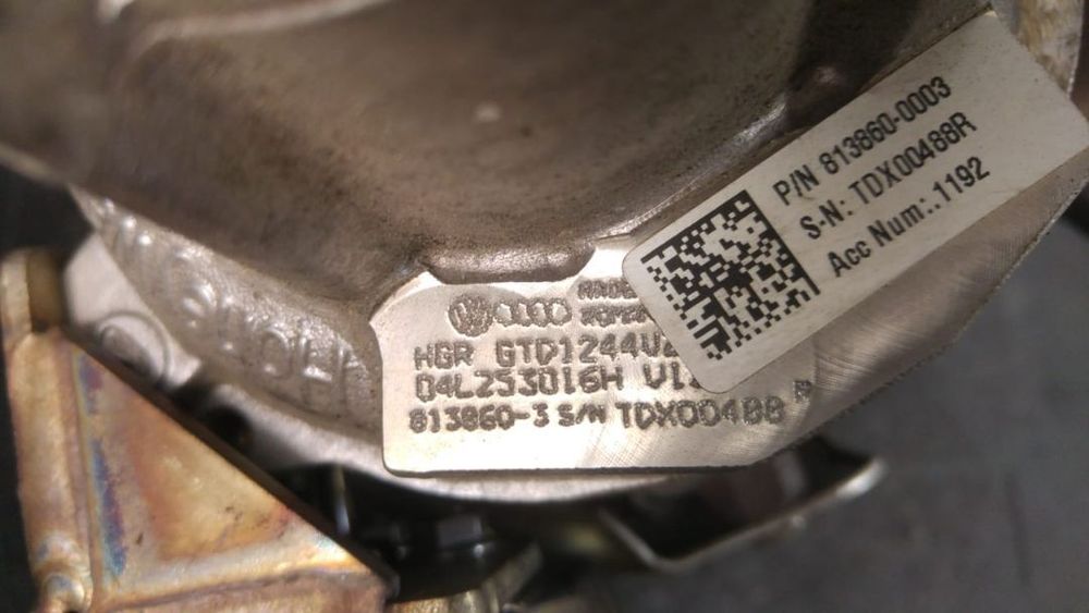 turbina audi a3 vw golf 7 seat  leon 5f skoda octavia 3 1.6 tdi  04l253016h
