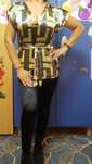 Pantaloni luciosi+bluza River Island, ambele la doar 45 lei