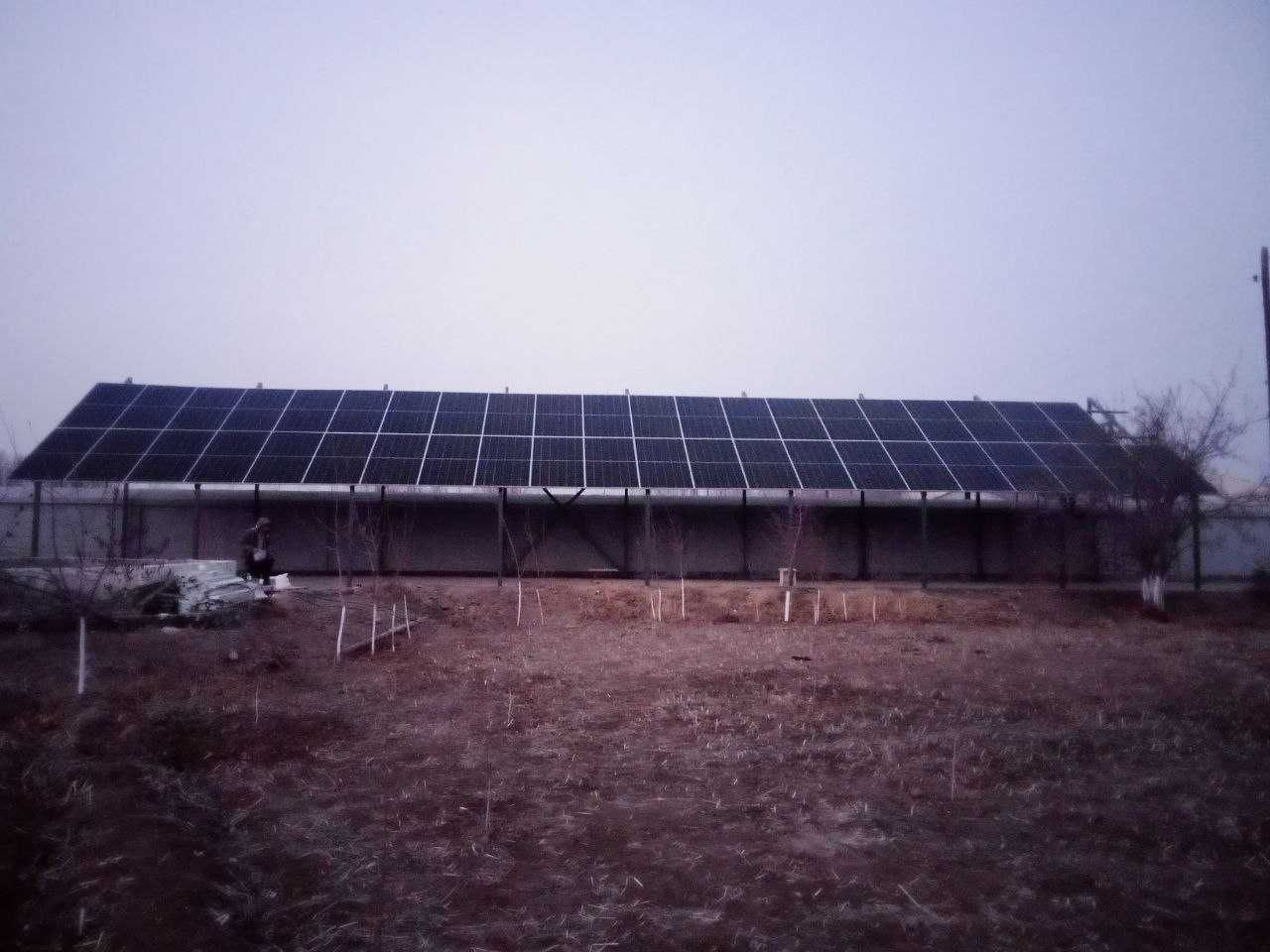 Установка солнечных панелей
