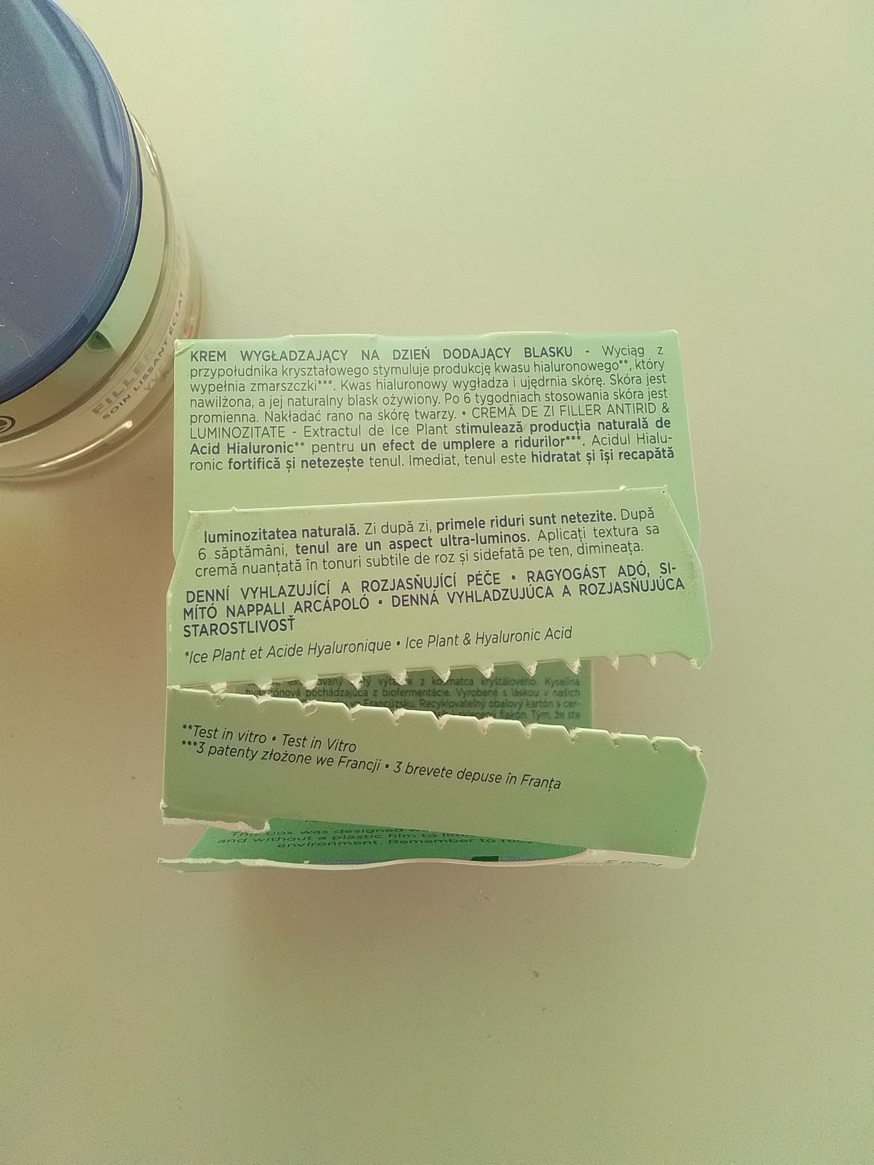 Crema de zi Filler Antirid și fermitate made în France