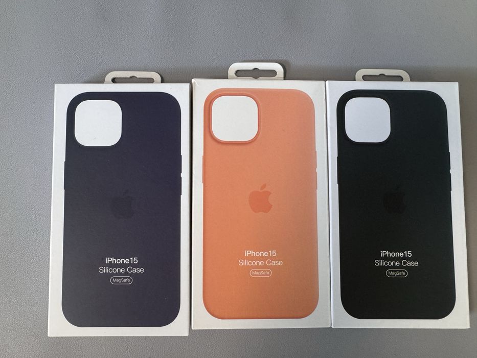Промоция!Силиконов калъф iPhone Silicone 15/15Pro/15 Pro Max MagSafe