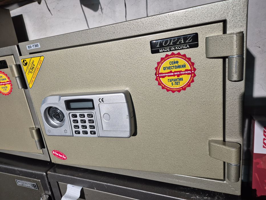 Сейф топаз электронно-механический пожаростойки производство Корея
