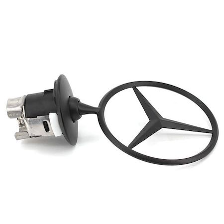 Emblema capota stema/stea mercedes A/C/E/S classe neagra full black