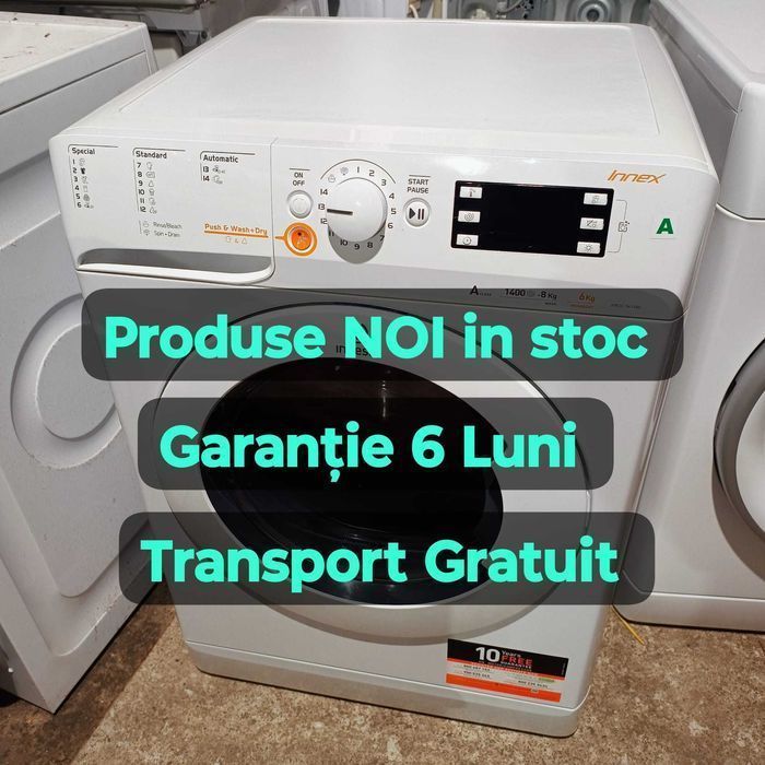 1️⃣ Mașină de spălat rufe – Garanție 6 luni + Transport Gratuit!