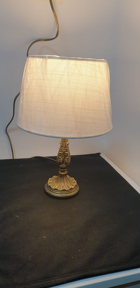 Lampa veioza vintage colectie bronz masiv Italia 1950