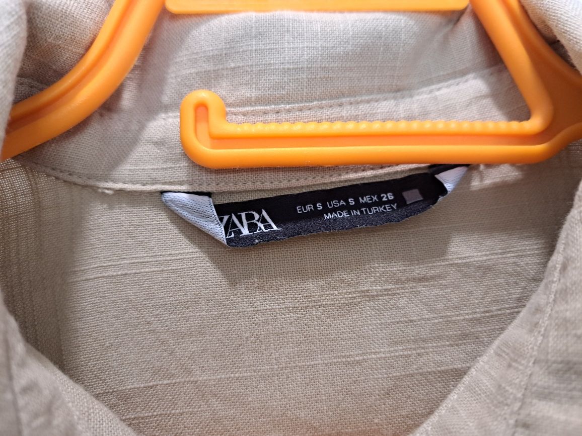 ZARA риза,с камъни пи яката р-р С