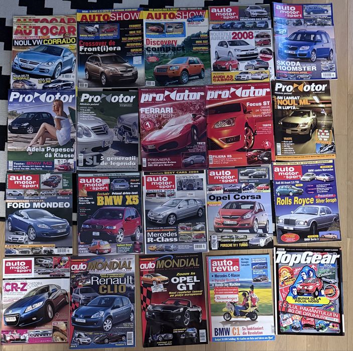 Lot 40 reviste auto anii 2000 (supercar, top gear, AMS, etc)