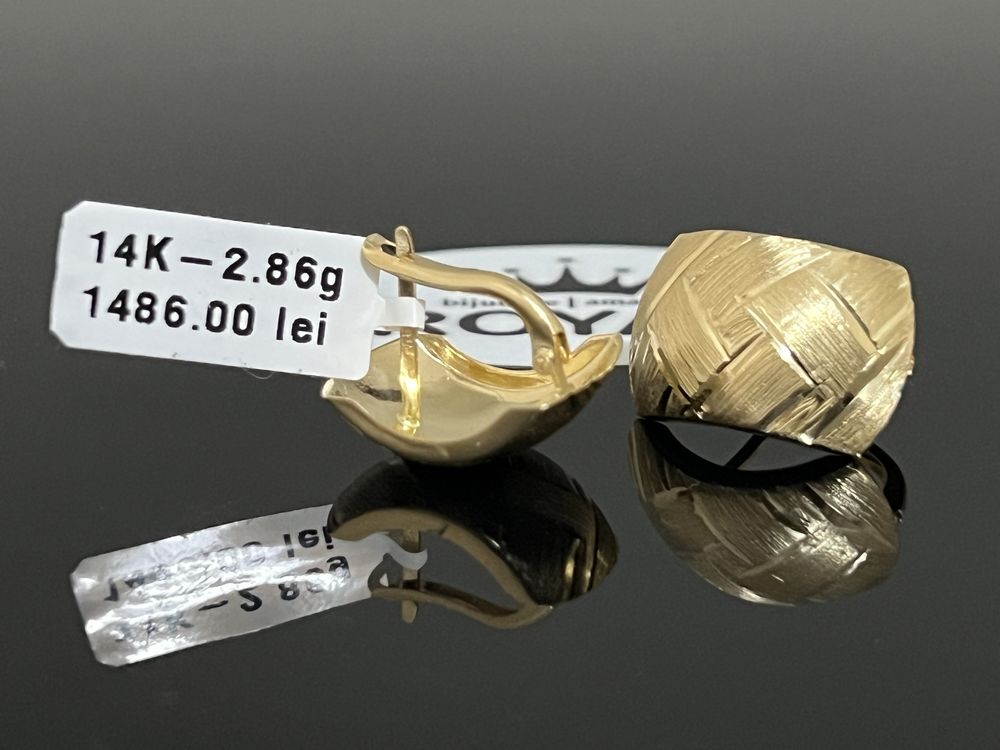 Bijuteria Royal CB : Cercei aur 14k 2,86 grame