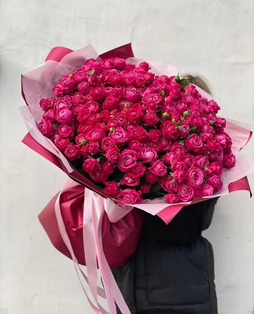 Голландские цветы розы букеты туркестан