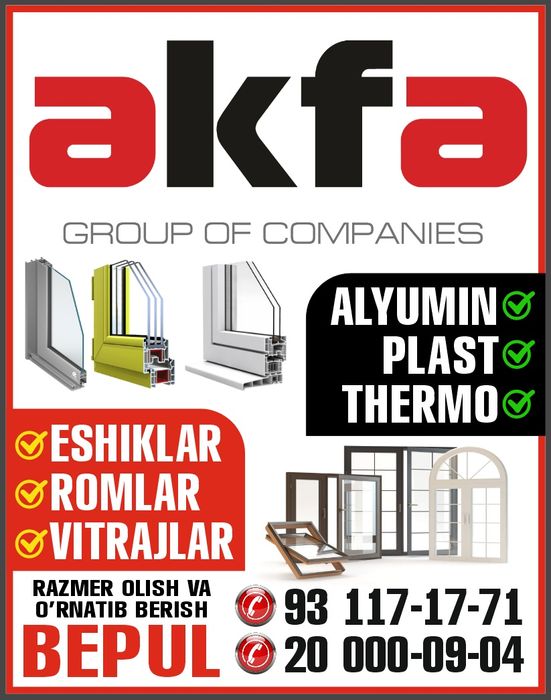 AKFA eshik va romlar