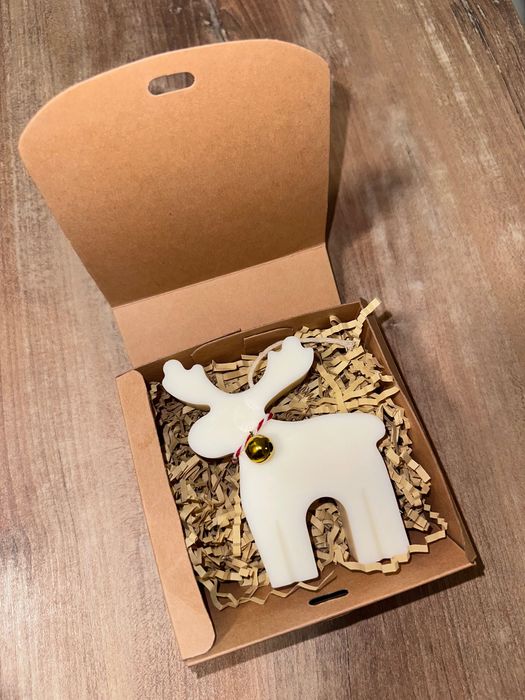 Lumânare Handmade Ren – 100 g – Aromă la Alegere (Crăciun)