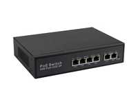 POE свич 4 port + 2 uplink ОПТОМ POE HUB switch коммутатор