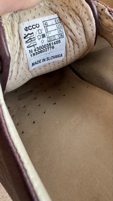 Кеды кожаные ECCO