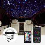 Kit fibra optica plafon instelat LED RGB 0,75mm 200 fire 3 metri