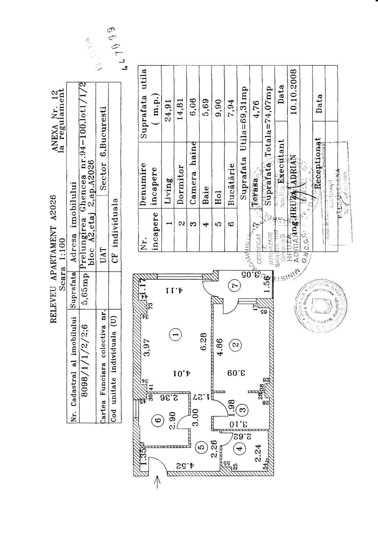 Apartament 2 camere 75 mp -Ansamblul Primavara