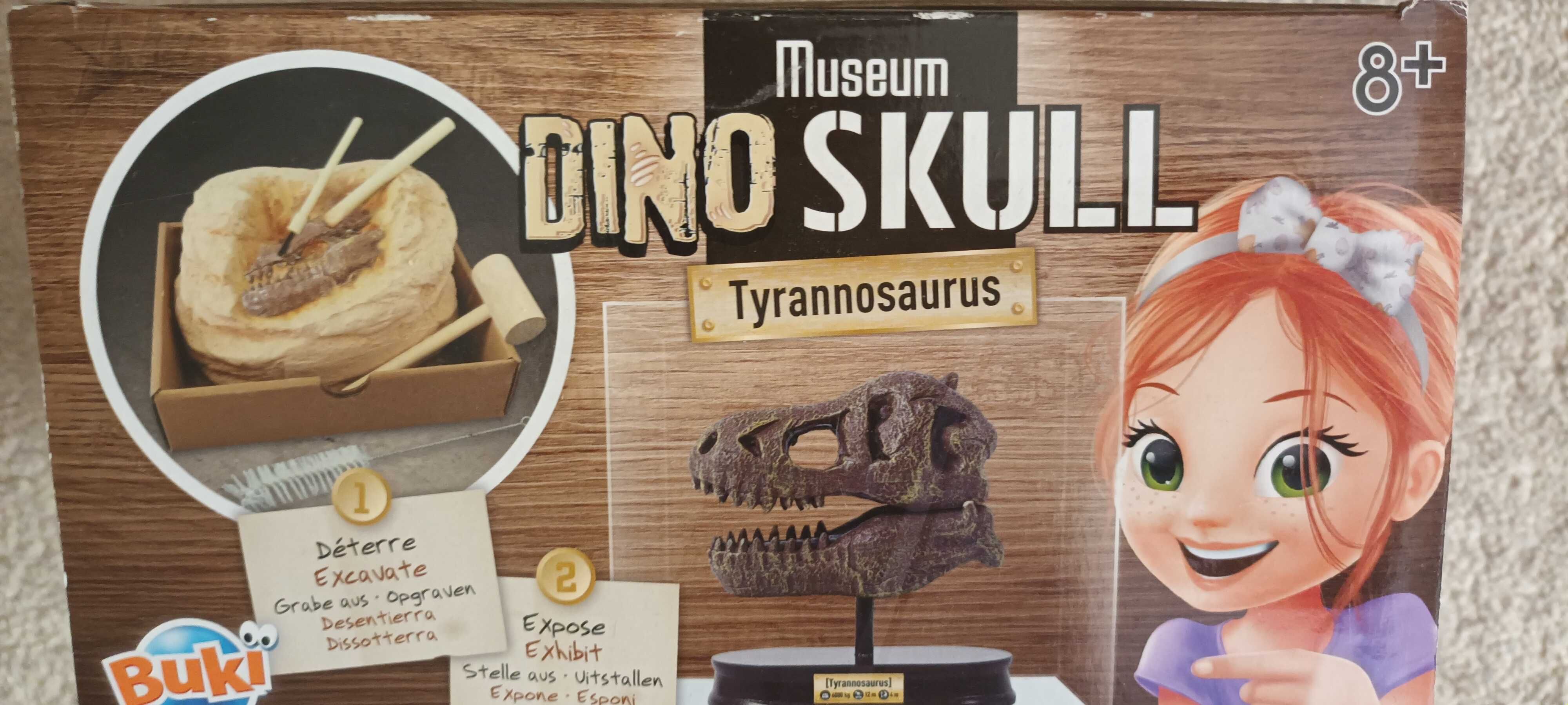 детски изследователски комплект Buki Museum - Skull, T-Rex, над 8 год.