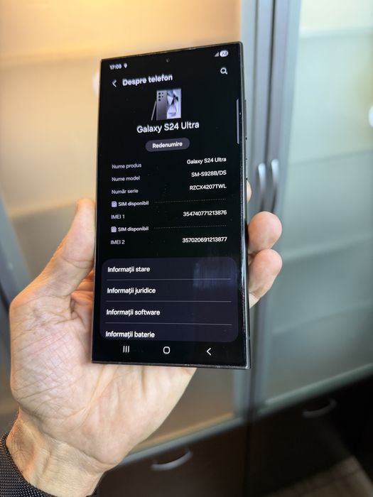 Vand Samsung S24 Ultra 256Gb Black