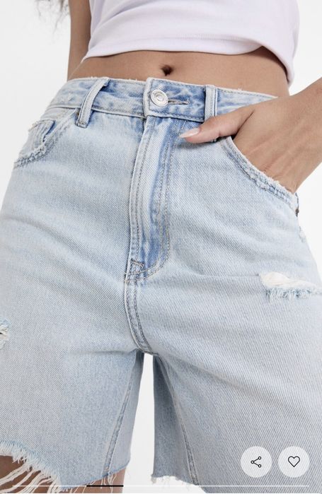 Pantaloni scurti blugi Stradivarius 38
