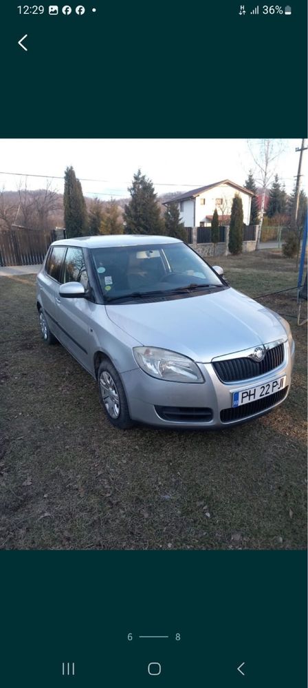 skoda fabia 1.2benzina itp  rca valabil 2025