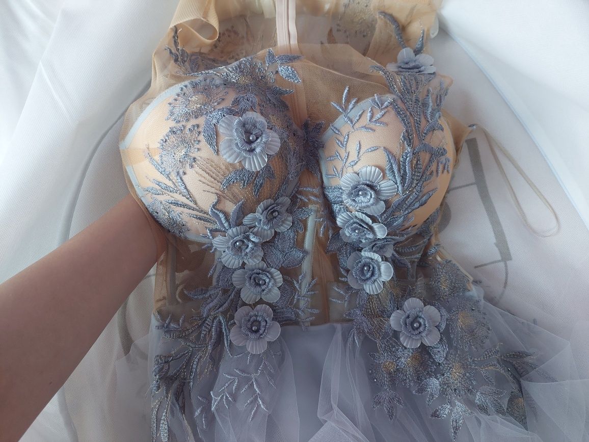 Бутикова бална рокля - Blue Daisy, Maison Estrella