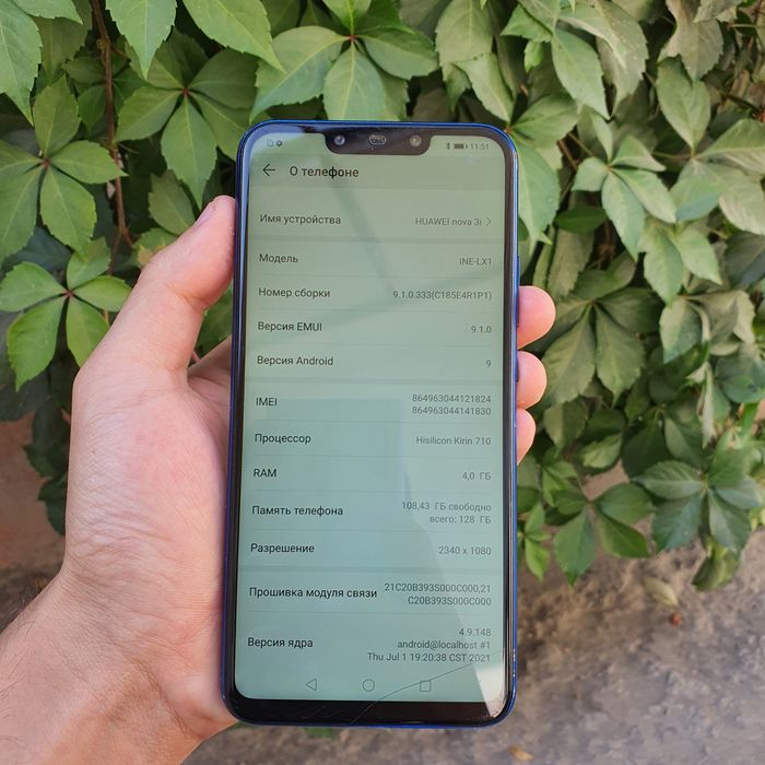 Huawei nova 3i sotiladi 128/4Gb