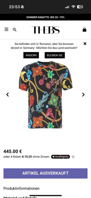 Tricou Versace 100% Original !!!