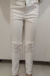 Abercrombie jeans  alb fete 9-10 ani