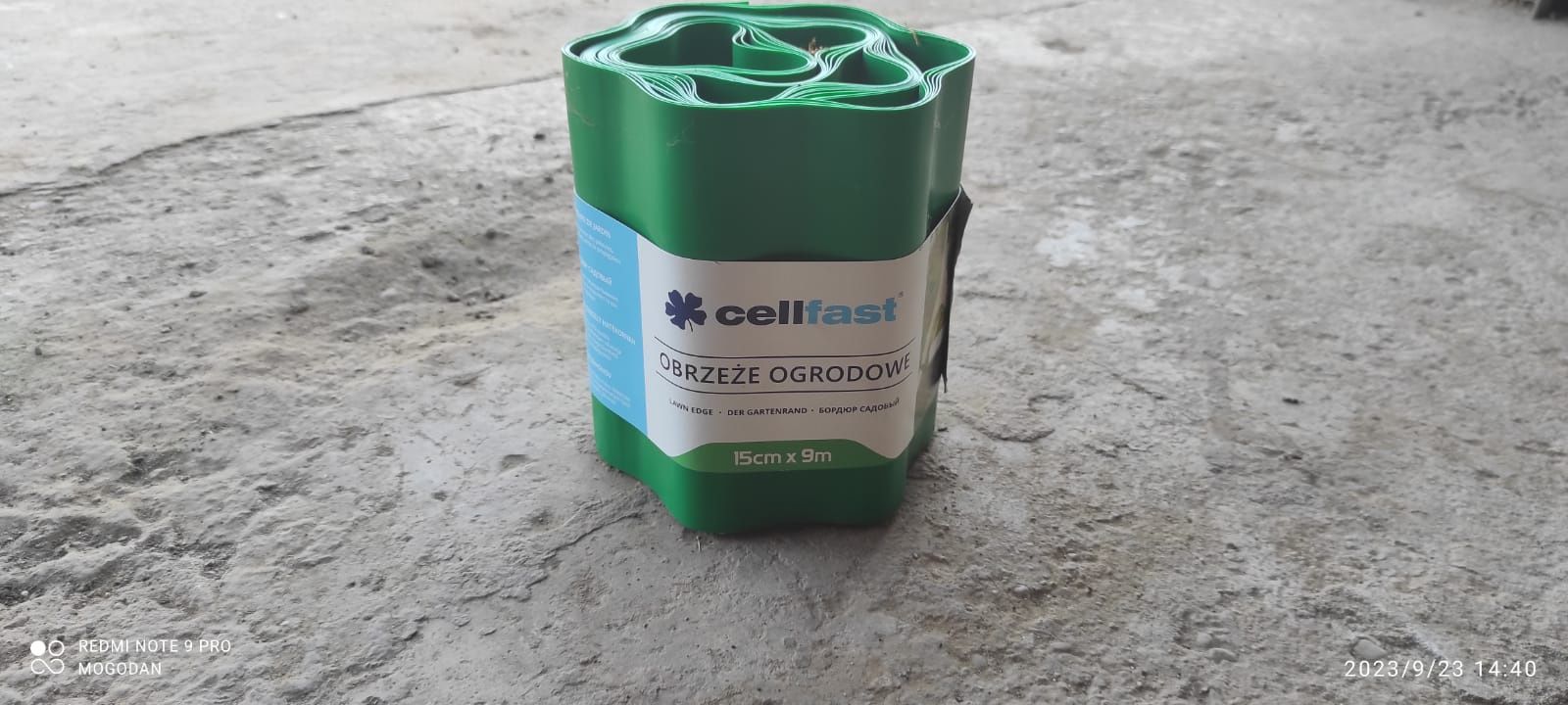 Separator gazon Cell Fast, plastic, verde inchis, 15 cm x 9 m