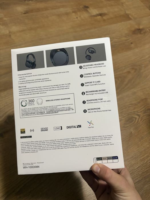 SONY WH-1000XM4 слушалки НОВИ без забележка