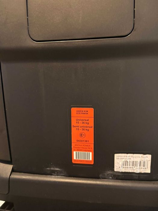 Vand Britax romer III M 15 - 36kg