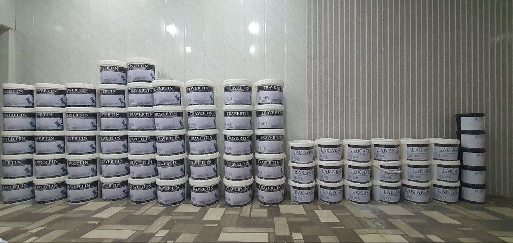 Travertin, lak hamda ottocento. Жидкий травертин, лак и ottocento