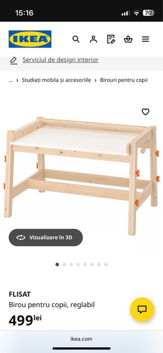 Birou copii Ikea Reglabil pe inaltime