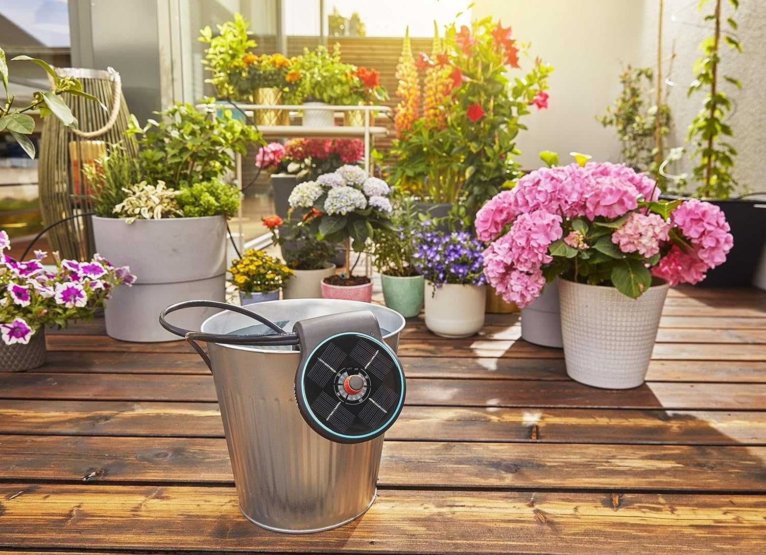 Set de irigare automata plante, balcon Gardena Solar Aquabloom
