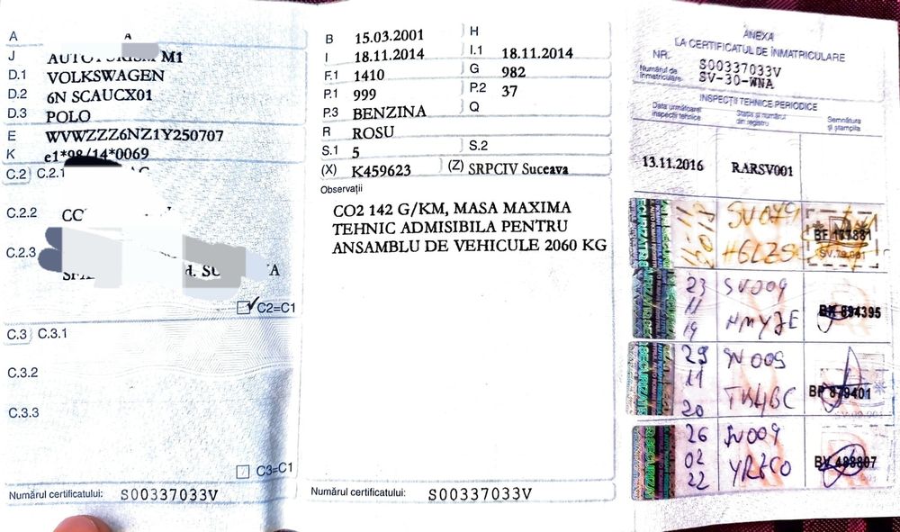 Volkswagen Polo 2001 , 3 usi
