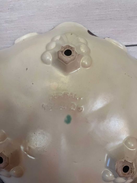 Centru de masa bibelou fructiera ceramica vechi majolika marcat