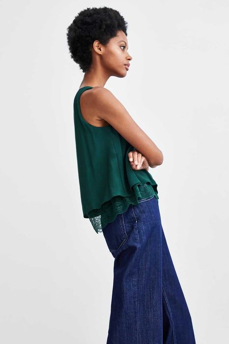 НОВА блуза ZARA с дантела