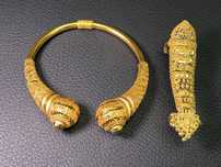 Златна гривна белезник grivna zlaten 14 k 585 gold