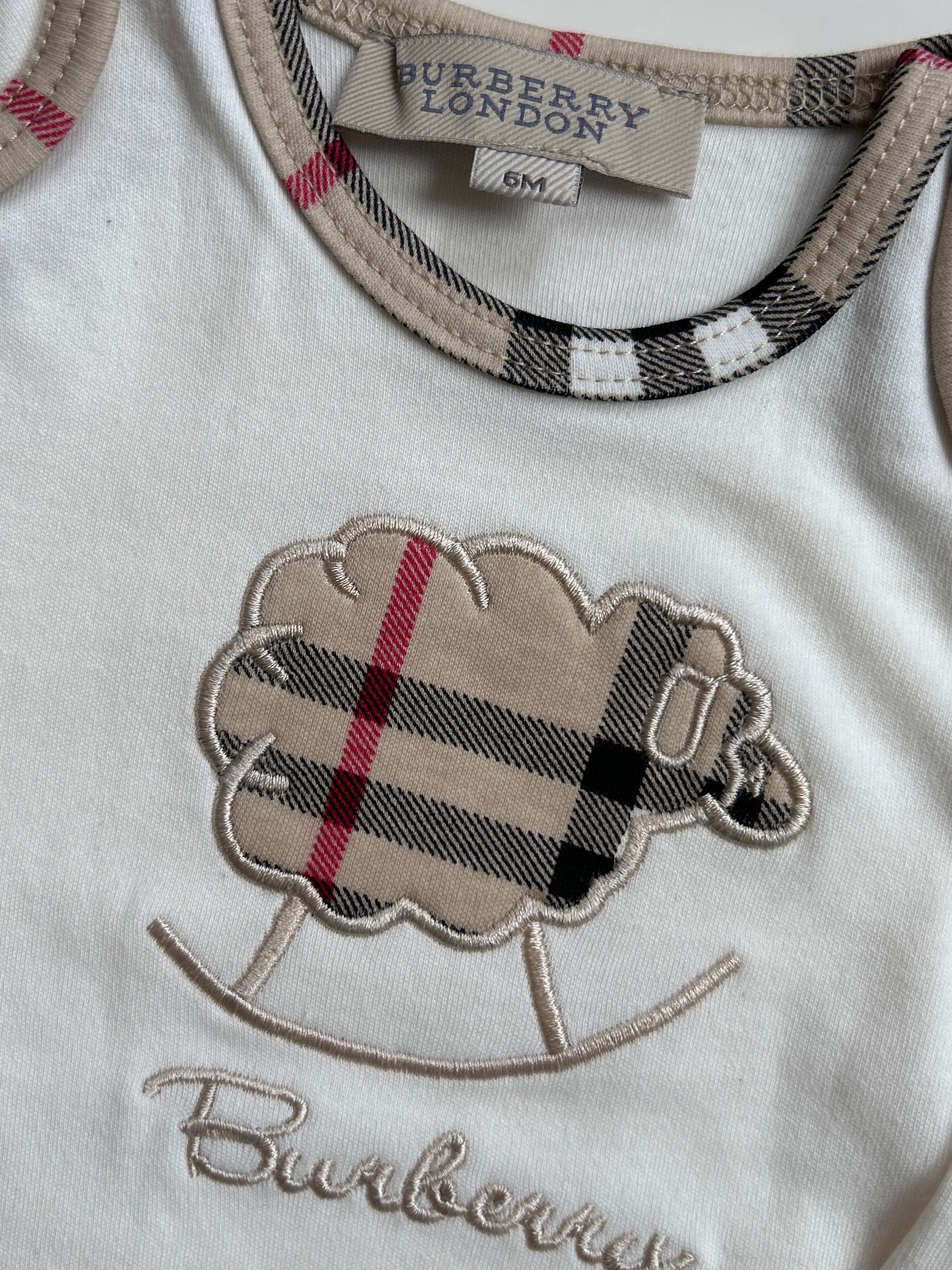 Burberry мека памучна блуза 6месеца