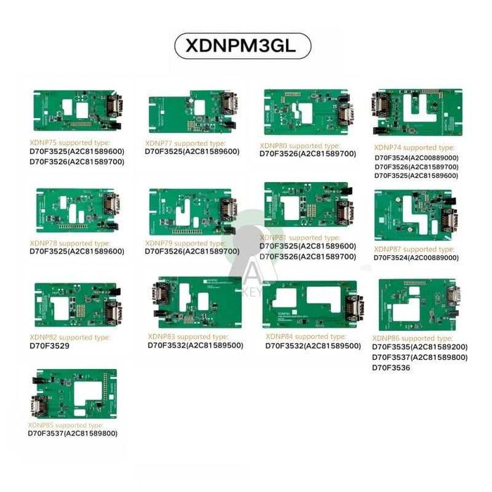 Set 13 Adaptoare Xhorse MQB Pentru Key Tool Plus/Vvdi Prog/Multi Prog
