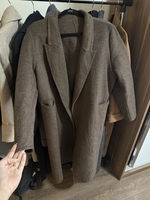 Палто over size кафяво