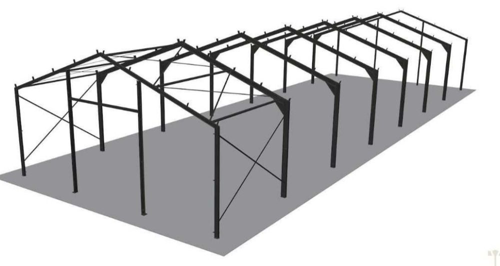 Vând hala metalică 40x15x4