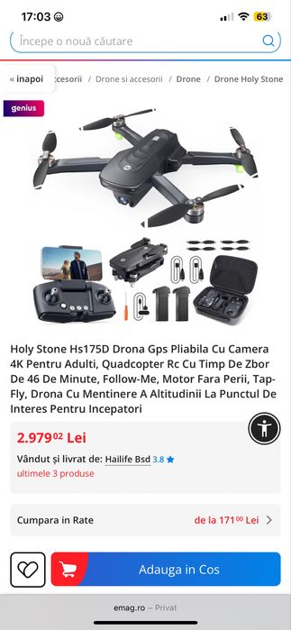 De vanzare Drona HS175D