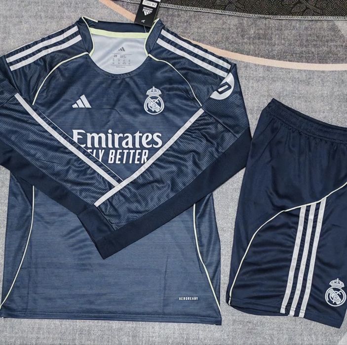 Echipament fotbal copii (bluza + pantaloni) , Real Madrid , 25/26