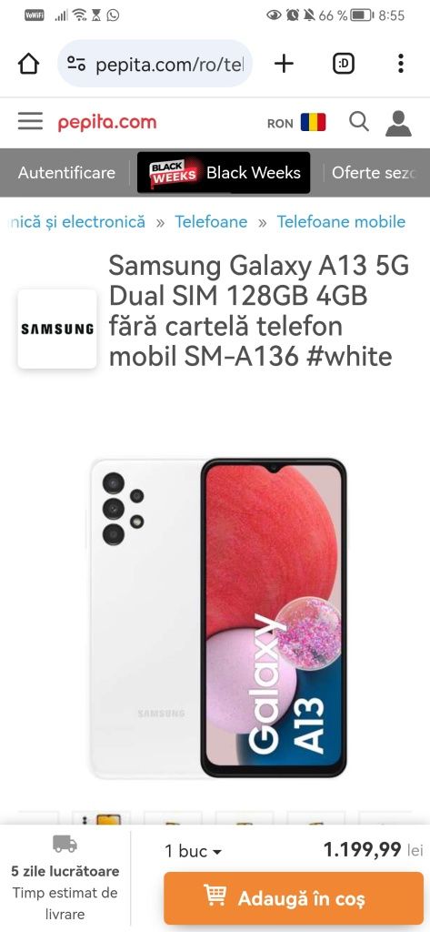 Samsung Galaxy A 13 5G Dual sim