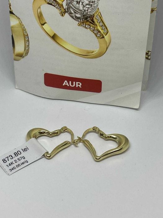 Cercei aur 14K (32441/30 Pacurari 2) Garantie 2 ani!