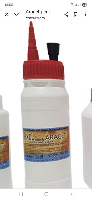Aracet pt lemn cu aplicator 250 ml flacon