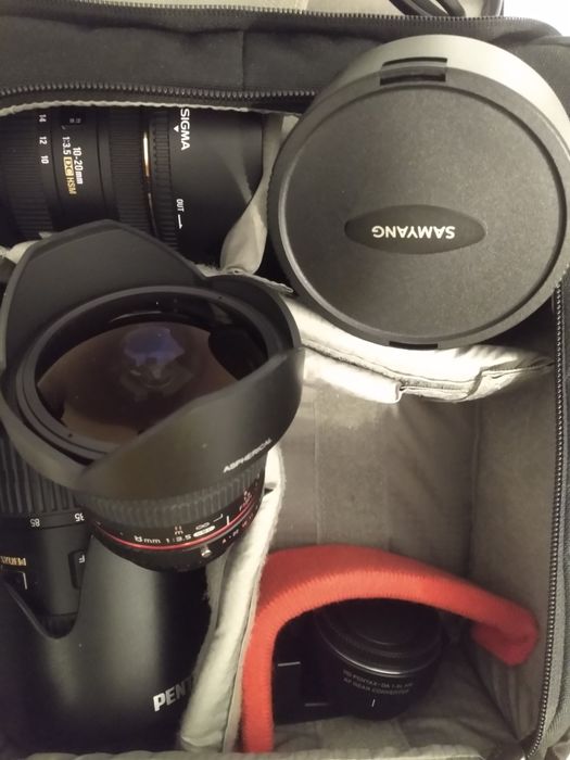 Pentax 16-50/HD Pentax 1.4 Converter/Sigma 10-20/Samyang