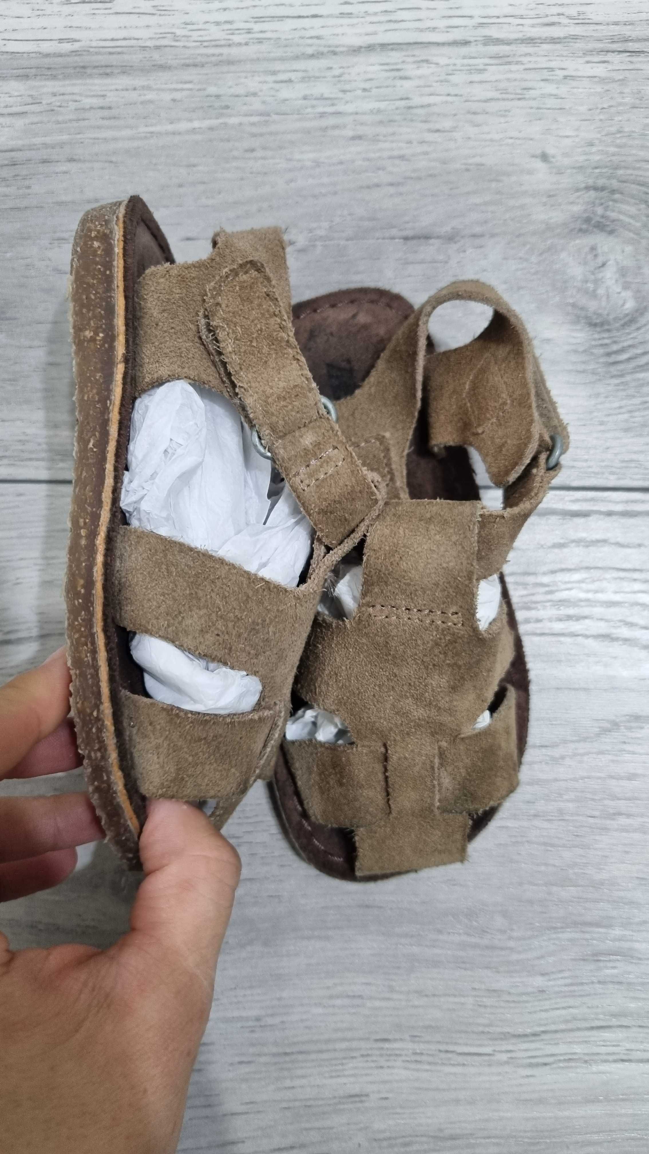 Sandale Zara masura 23, piele, unisex