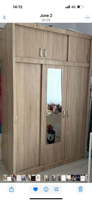 Dulap haine jisk, 143 lățime, 220 înălțime